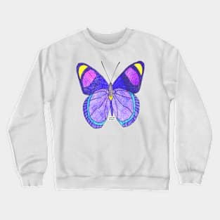 Purple Butterfly Crewneck Sweatshirt